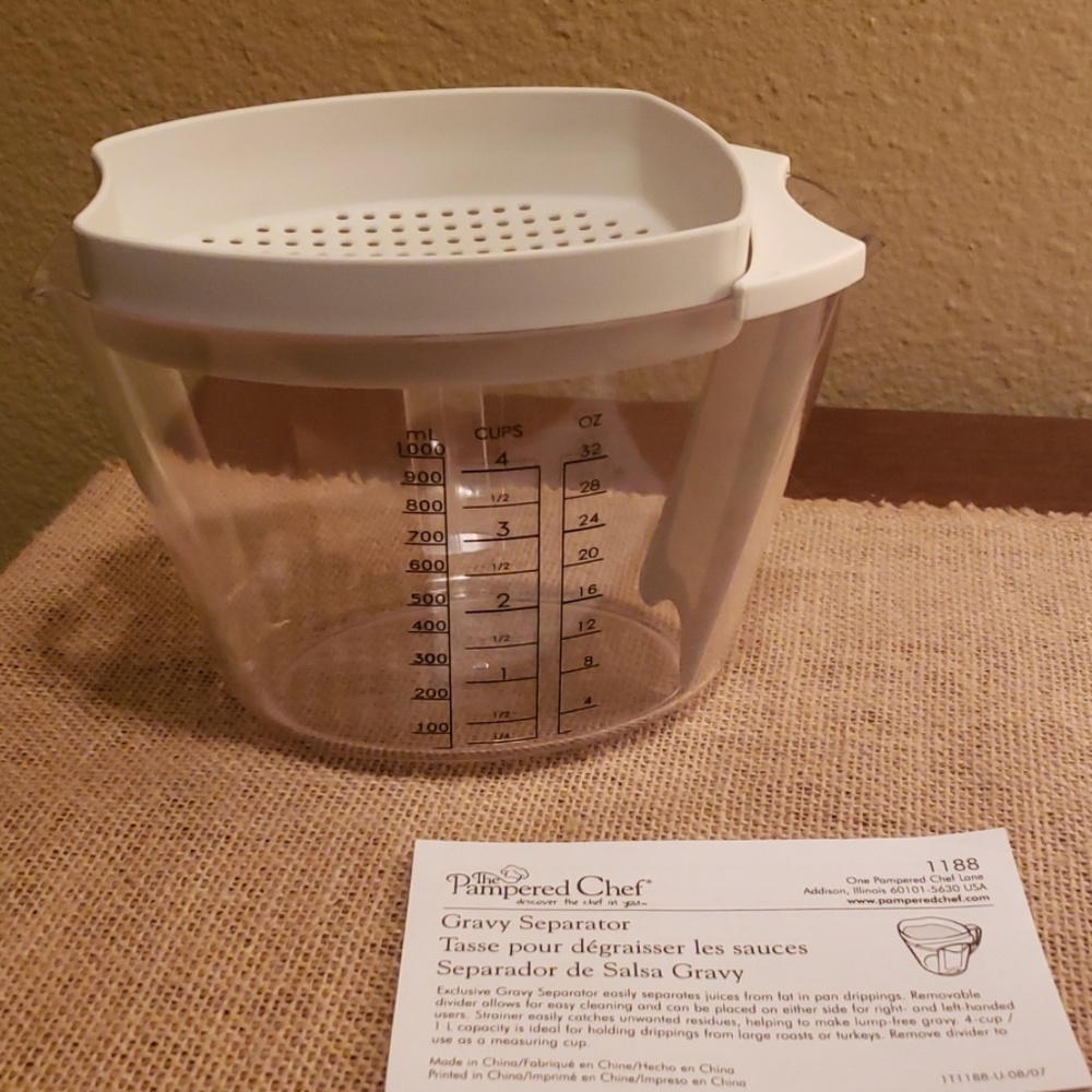 Pampered Chef Gravy Separator